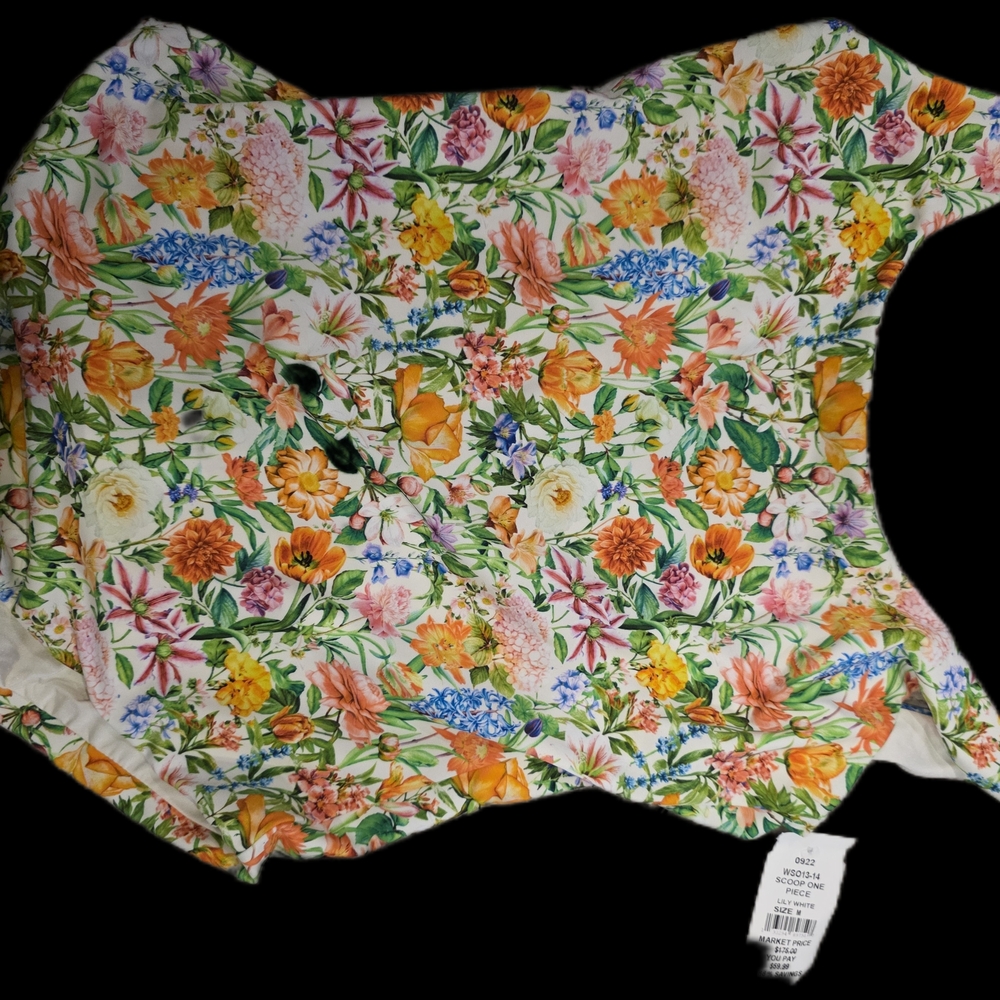 Onia Rachel Floral Scoop One-Piece - Picture 4 of 7